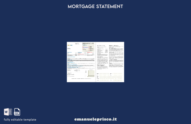 stile verificato Estratto conto del mutuo bancario Suriname Finabank nei formati